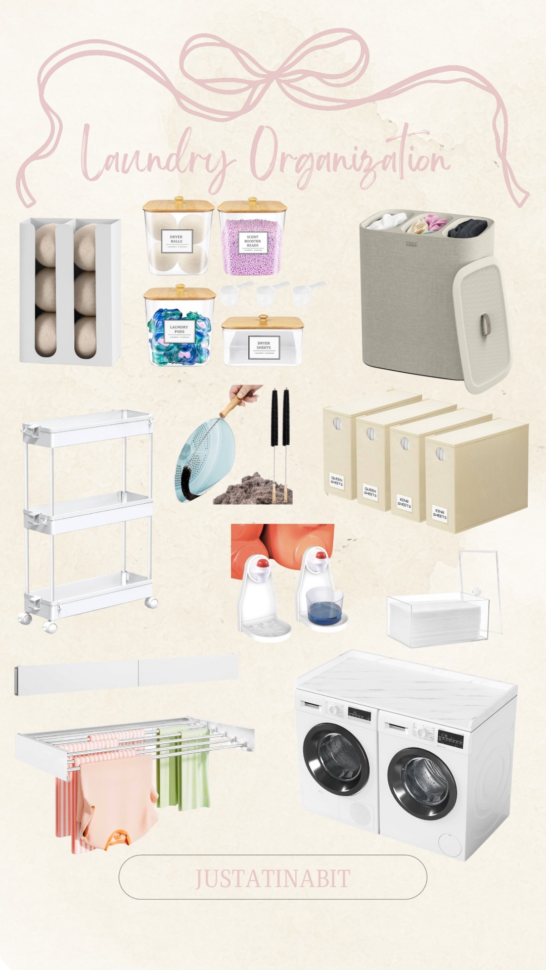 Laundry Organization - Amazon Big Spring Sale 2025! 

Detergent Pods and Powder Detergent Container, Washer Dryer Countertop, Laundry Hamper Separation Basket, Magnetic Dryer Ball Holder, Sheet Organizers, Liquid Laundry Dispenser Set, Detergent Riser, Clothes Drying Rack, storage cart

#LTKSeasonal #LTKSaleAlert #LTKHome