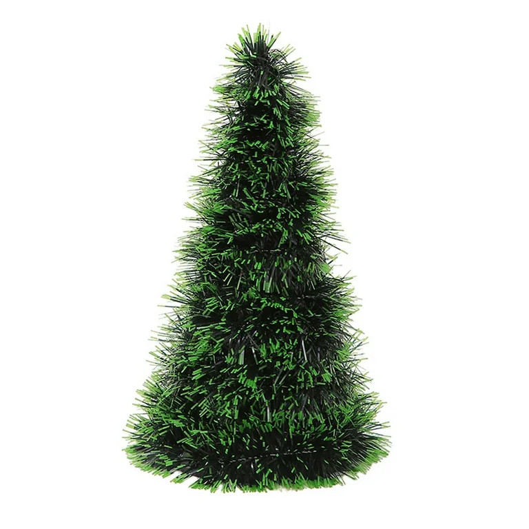 VerPetridure Mini Top Christmas Tree Small Tower Tree Green Edge Shining Christmas Tree Festival ... | Walmart (US)