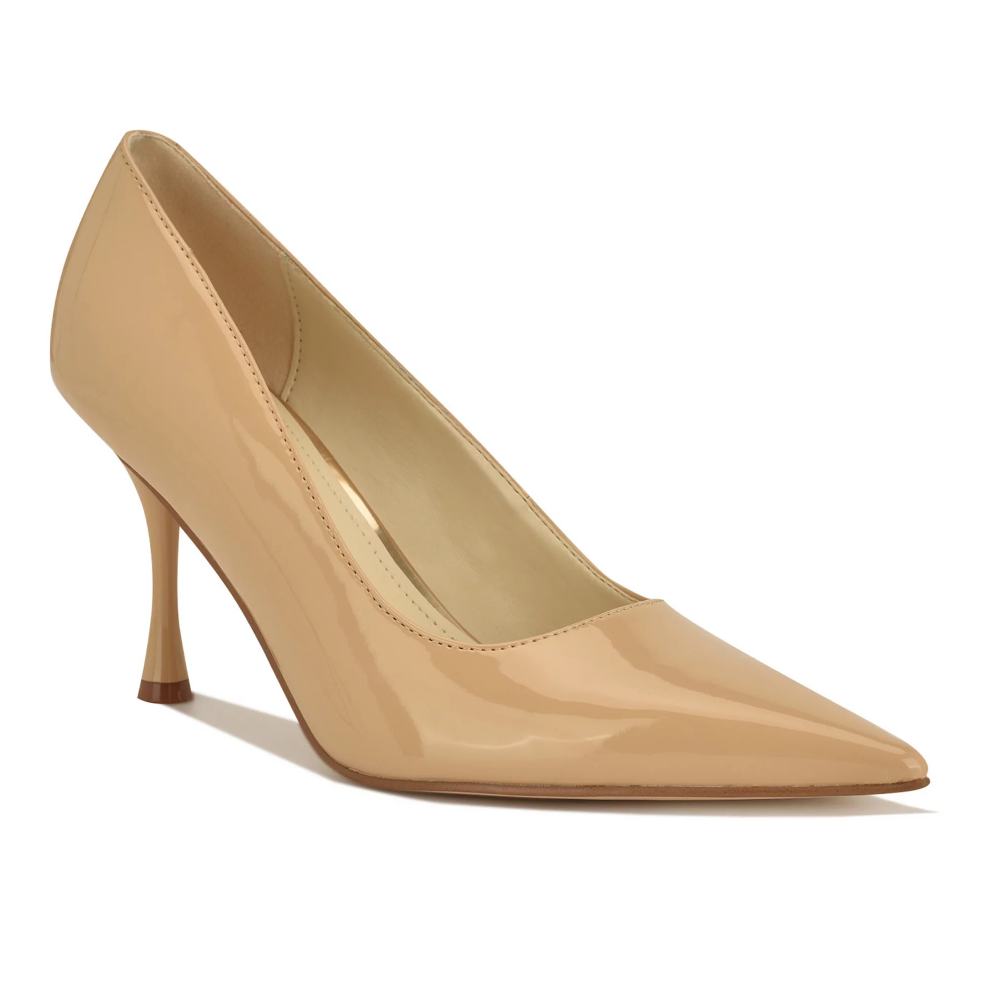 Nine West Pursee Women's Pointy Toe Slip-On Dress Pumps, Size: 9, Light Natural Patent | Kohl's