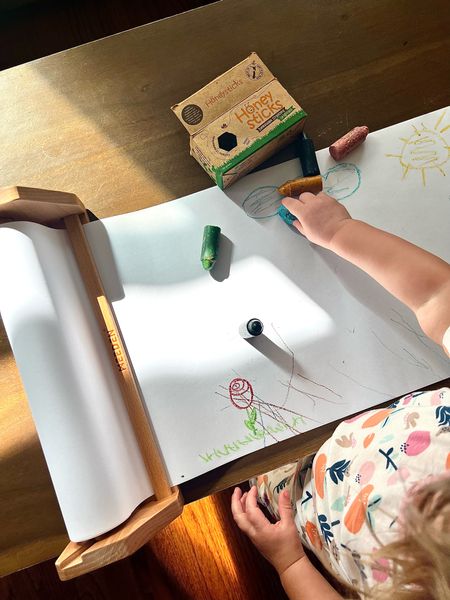 Zoë is loving her new table top paper roll dispenser! If you don’t have room for an easel this is a great alternative! #kidstoys #easel #paperrolldispenser

#LTKfamily #LTKbaby #LTKunder50