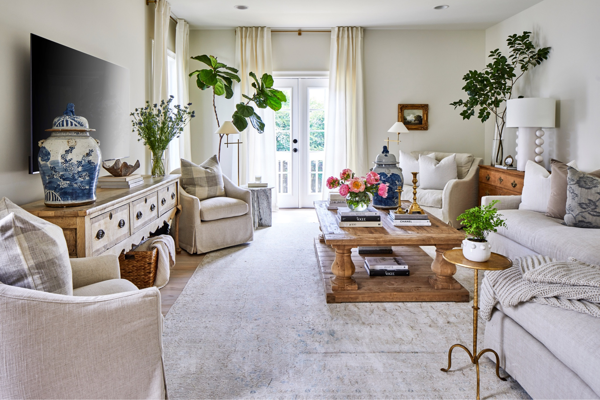 One of our favorite living rooms! Cozy and curated - somewhere you can truly feel cozy🤍 these pieces will help you achieve that more curated and collected look! Some items on sale! 

#LTKhome #LTKsalealert