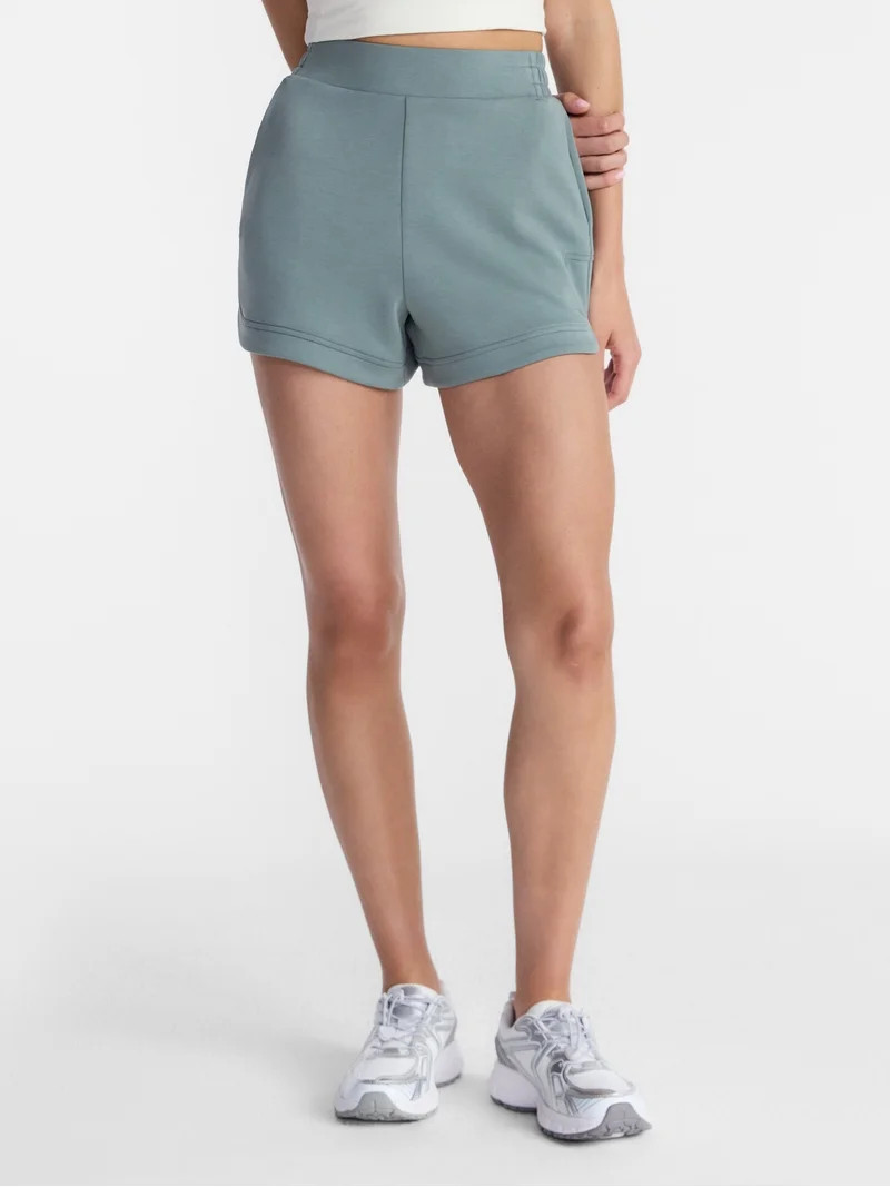 Avia Women's ScubaKnit Shorts, 3.25'' Inseam, Sizes XS-XXXL | Walmart (US)