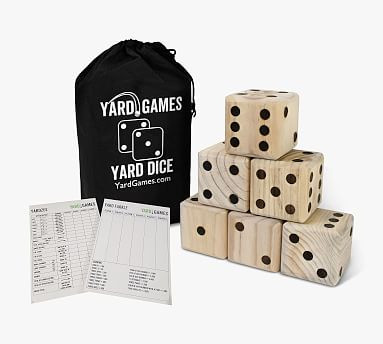 Oversized Wooden Yard Dice | Pottery Barn (US)