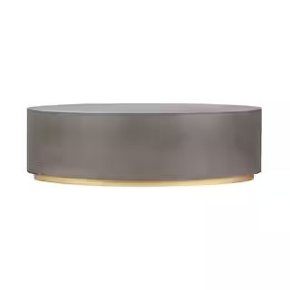 Armen Living Anais 51 in. Grey Round Concrete Coffee Table LCAWCOGR - The Home Depot | The Home Depot