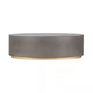Armen Living Anais 51 in. Grey Round Concrete Coffee Table LCAWCOGR - The Home Depot | The Home Depot