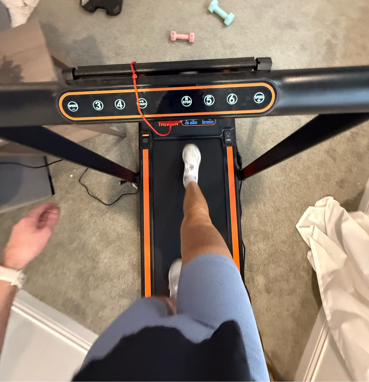 Walking pad & treadmill that folds up. It’s on wheels and can be stored away easily  

#LTKActive #LTKFitness