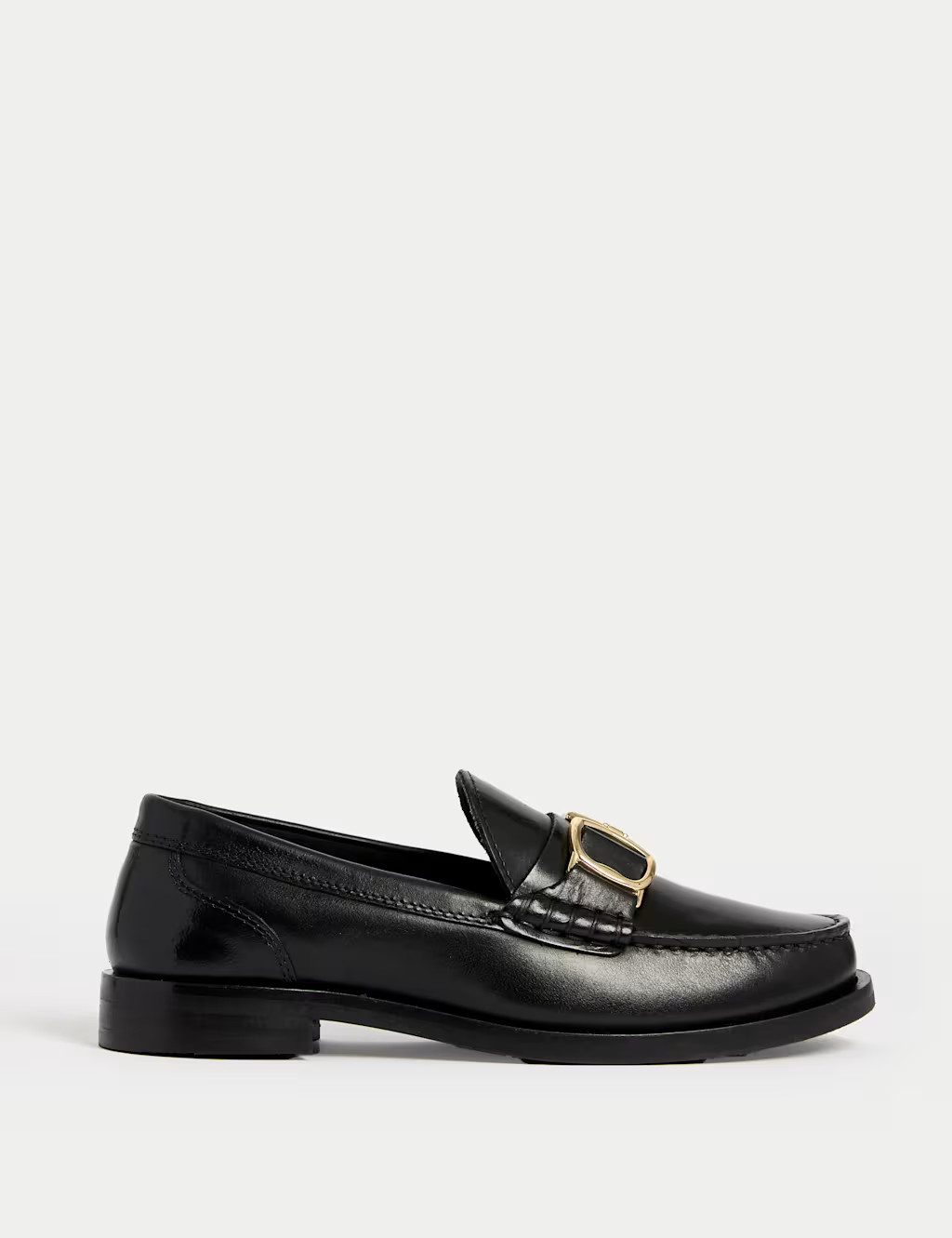 Leather Block Heel Loafers | Marks & Spencer (UK)