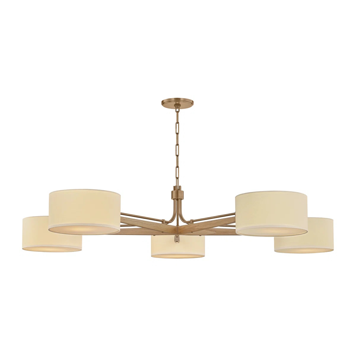 Troy Lighting Mailo 65 inch wide Light Chandelier in Patina Brass | Wayfair North America