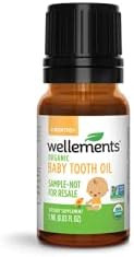 Wellements Organic Baby Tooth Oil for Teething, Free from Dyes, Parabens, Preservatives, 0.5 Fl oz | Amazon (US)