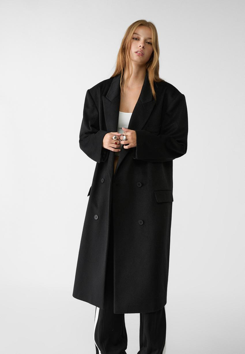 Cappotto lungo con tasche - Moda da donna | Stradivarius Italia | Stradivarius (IT)