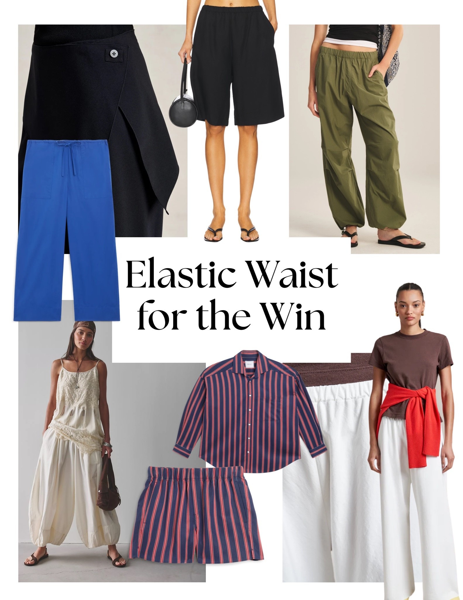 My top 30 favorite elastic waist pants, shorts, and sets!! Go to the product collection to view all! 🤗