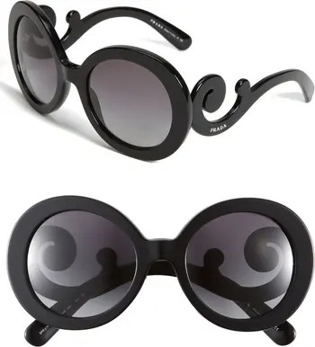 'Baroque' 55mm Round Sunglasses | Nordstrom