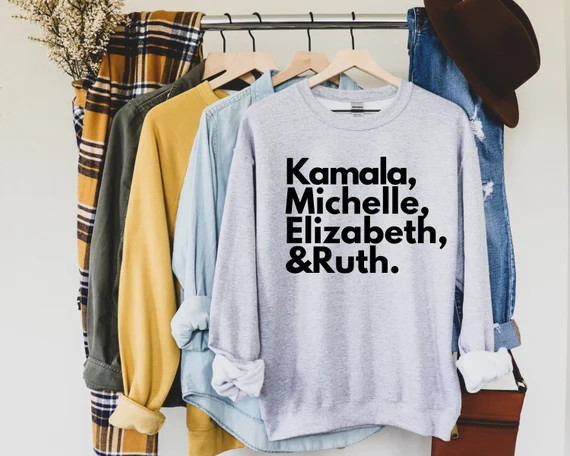 Kamala Michelle Elizabeth Ruth Biden Harris 2020 Sweatshirt Joe Biden Kamala Harris Harris VP 202... | Etsy (US)
