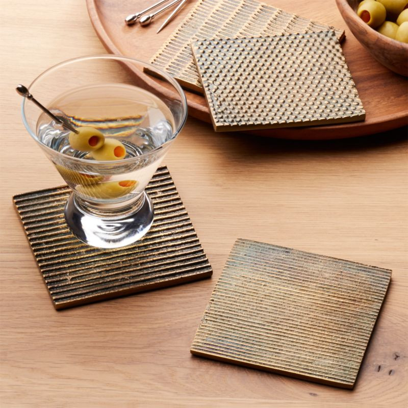 Drexel Coasters, Set of 4 + Reviews | Crate & Barrel | Crate & Barrel
