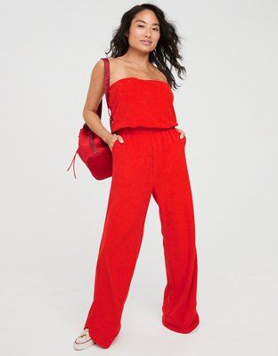 OFFLINE By Aerie Summer Lights Terry Jumpsuit | Aerie