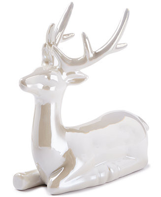 Holiday Lane Pastel Prism Lustrous Porcelain Deer Decoration, Created for Macy's & Reviews - Shop... | Macys (US)
