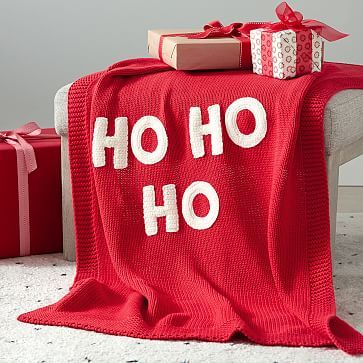 Ho Ho Ho Baby Blanket | West Elm (US)