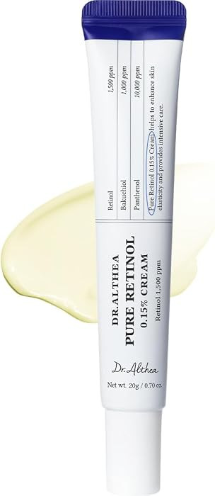 Dr.Althea Pure Retinol 0.15% Cream, Korean Vegan Skin Care, 0.70 Fl Oz | Amazon (US)