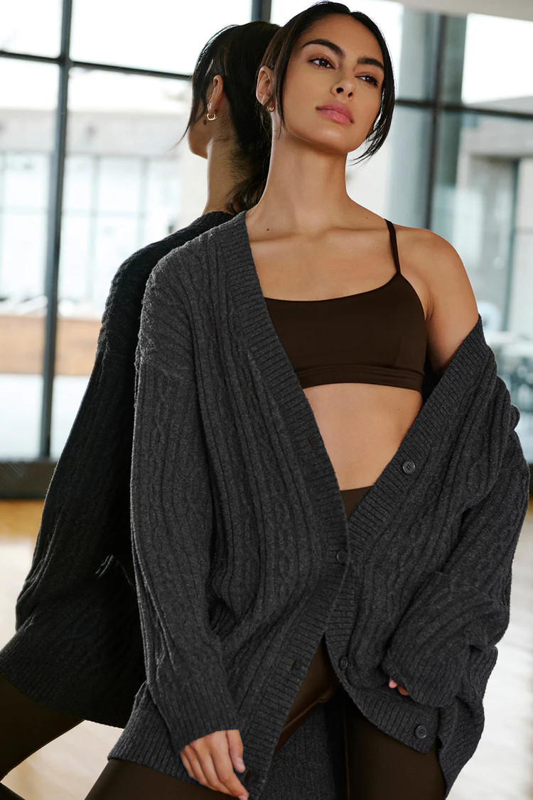 Cable Knit Winter Bliss Cardigan | Alo Yoga (US)