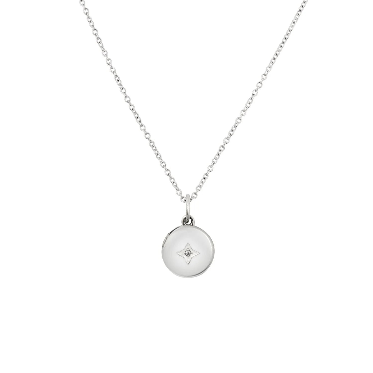 Round Mini Locket Necklace | Tiny Tags (US)