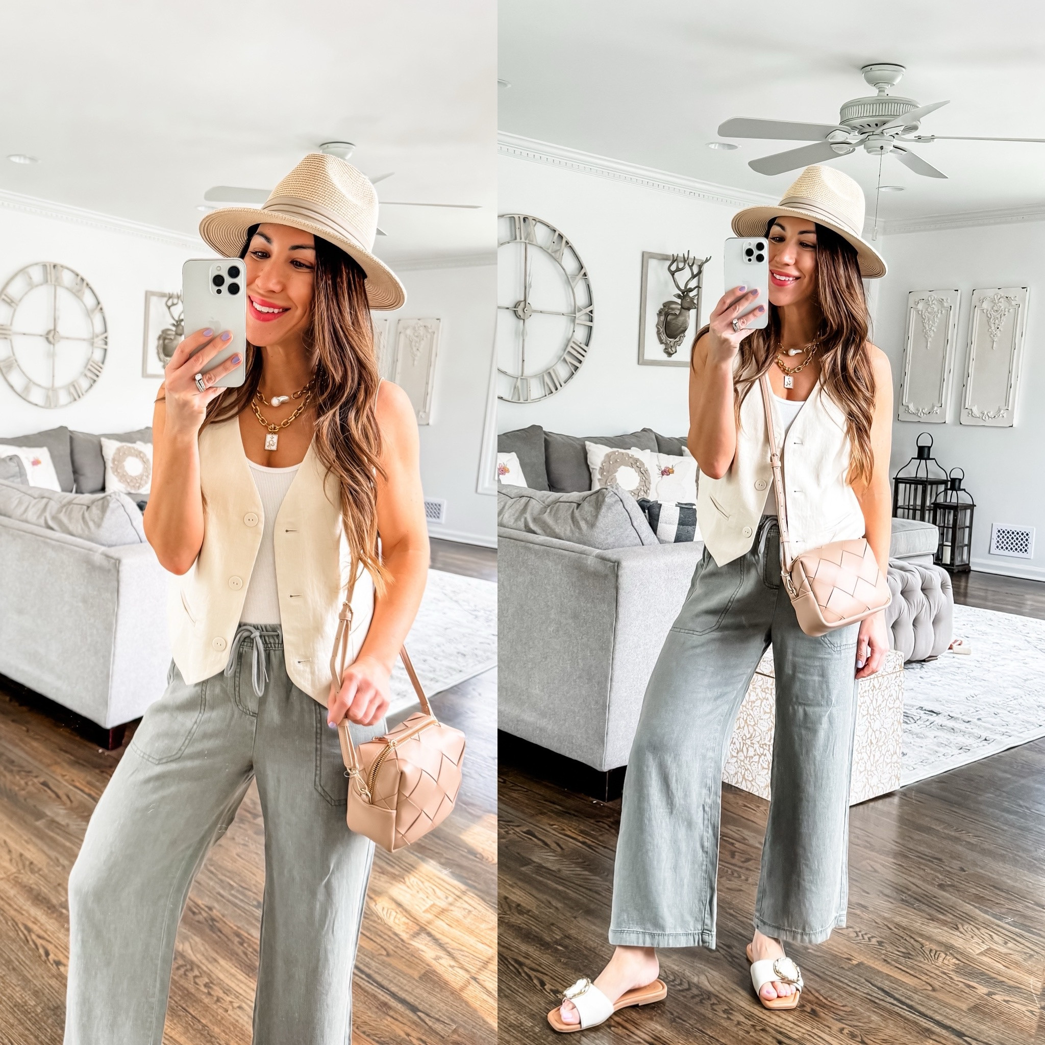 Splendid code: tammysp24. Sequin jewelry code: tammy20. Cropped pants xs. Vest and bodysuit small. 

#LTKsalealert #LTKover40 #LTKfindsunder50