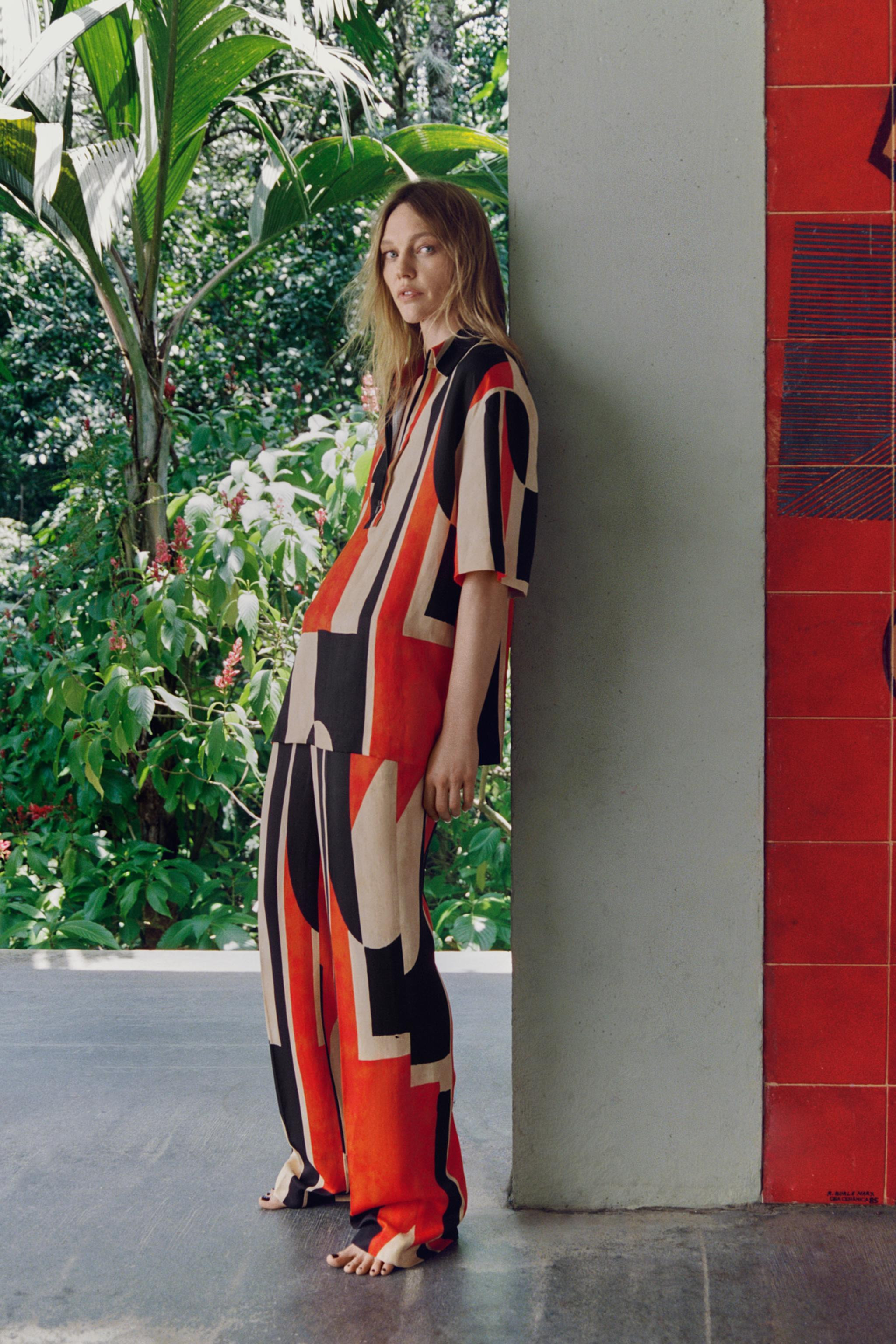 ZW COLLECTION PRINTED PANTS | Zara US