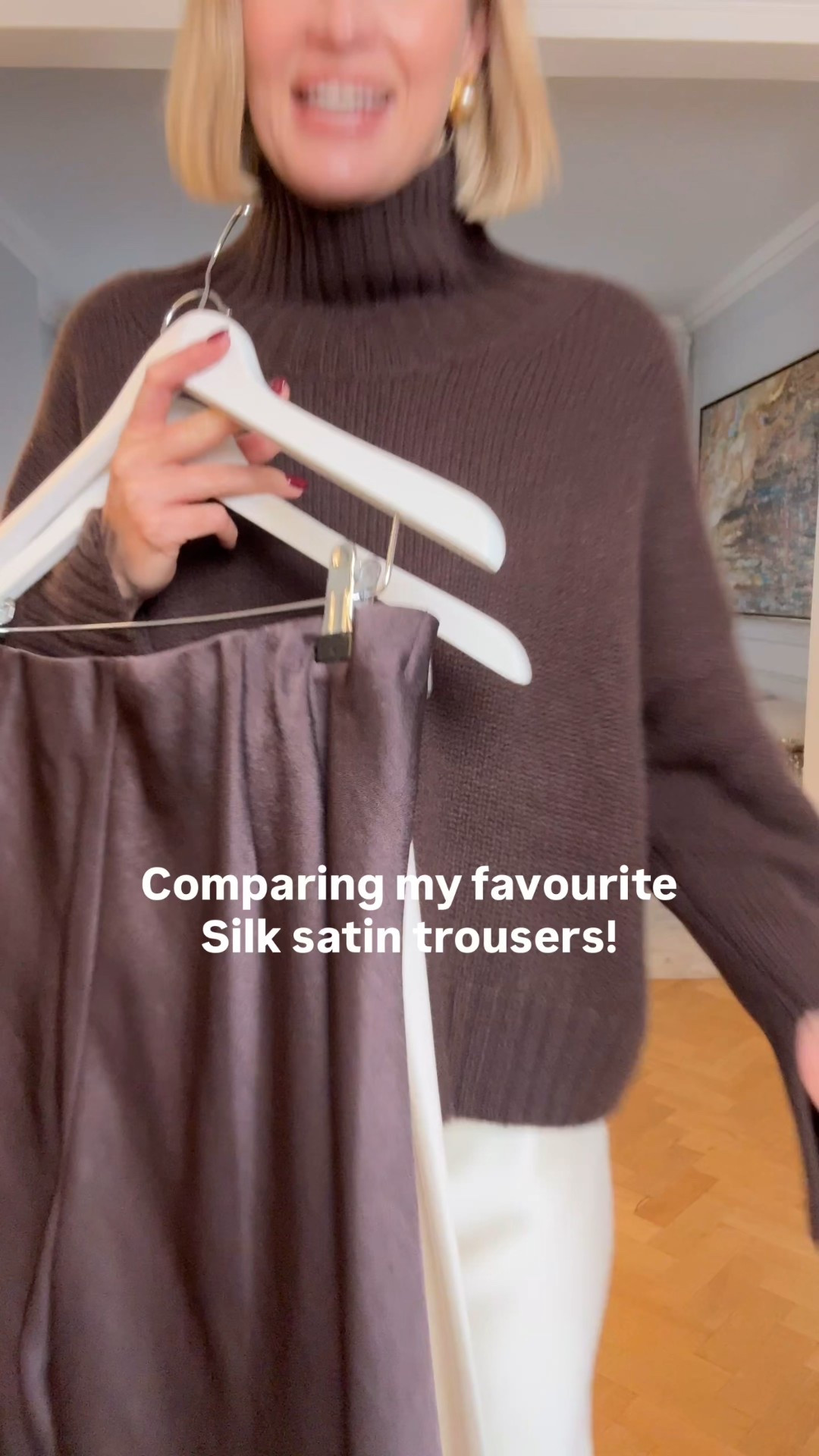 Comparing my favourite silk satin trousers! I wear size medium in all. 

#LTKautumn #LTKeurope #LTKstyletip