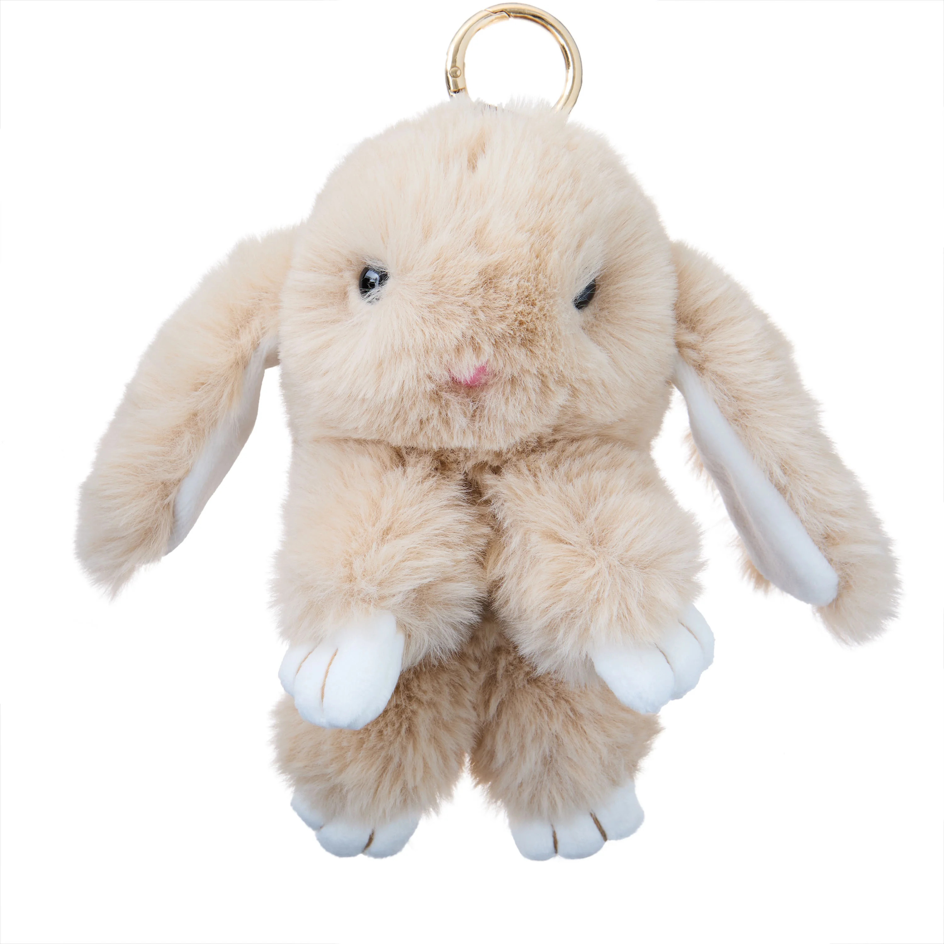Mini Plush Bunny Keychain, Tan, 6", Easter by Way To Celebrate | Walmart (US)