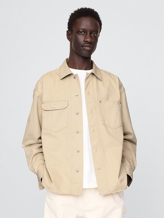 Twill Utility Shirt Jacket | Gap (US)