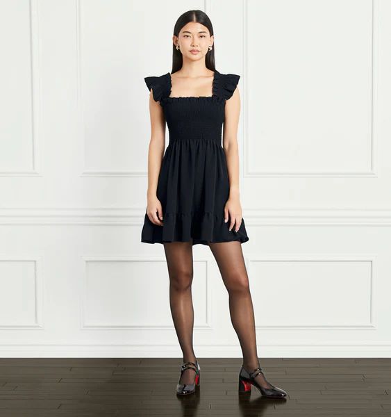 The Elizabeth Nap Dress - Black Crepe | Hill House Home