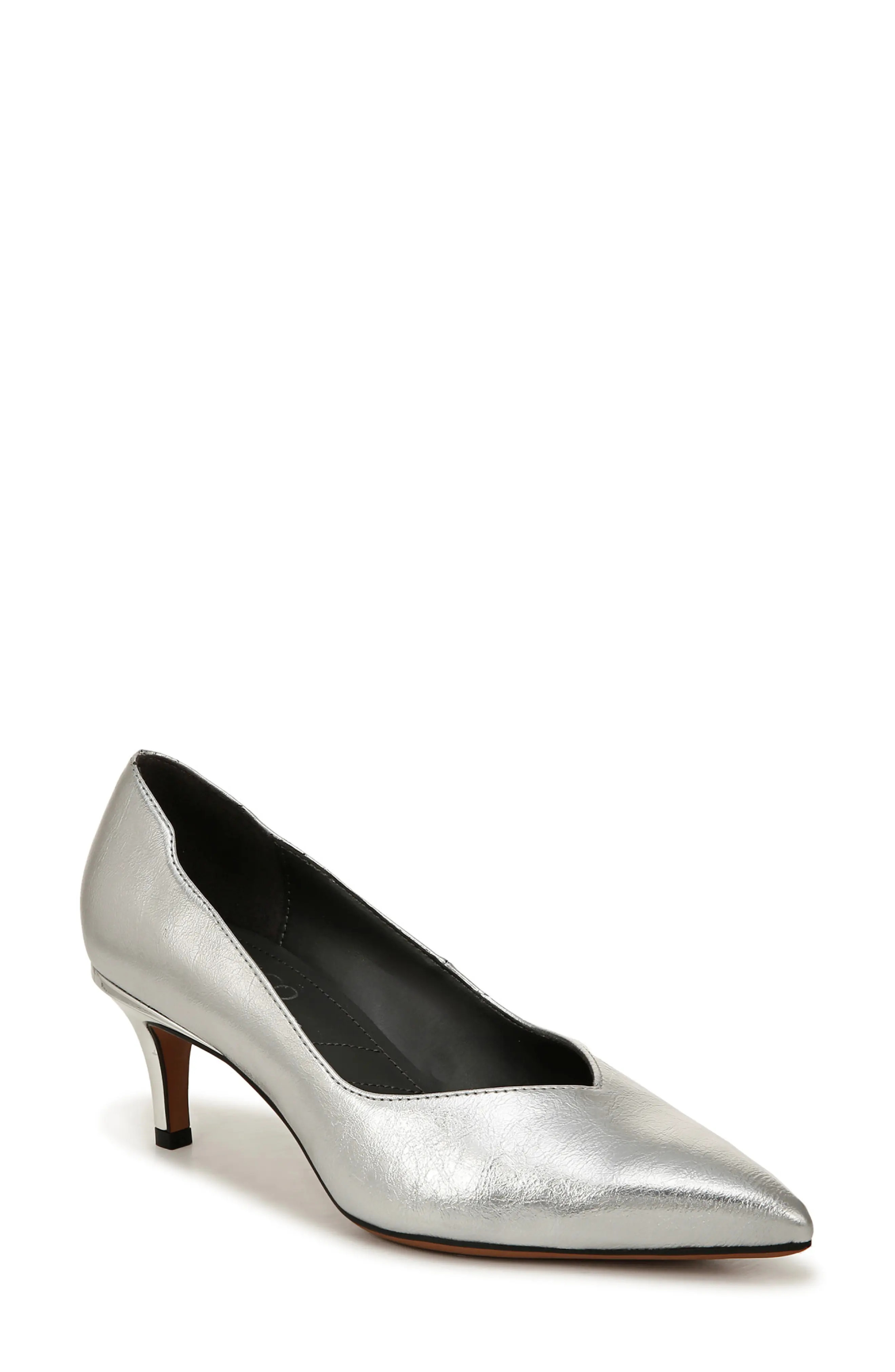 Franco Sarto Aurora Pointed Toe Pump in Silver at Nordstrom Rack, Size 8.5 | Nordstrom Rack