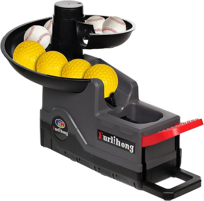 Furlihong 691BH Baseball Softball Toss Machine, Foot-Operated, No Power Needed, 4 Adjustable Gear... | Amazon (US)