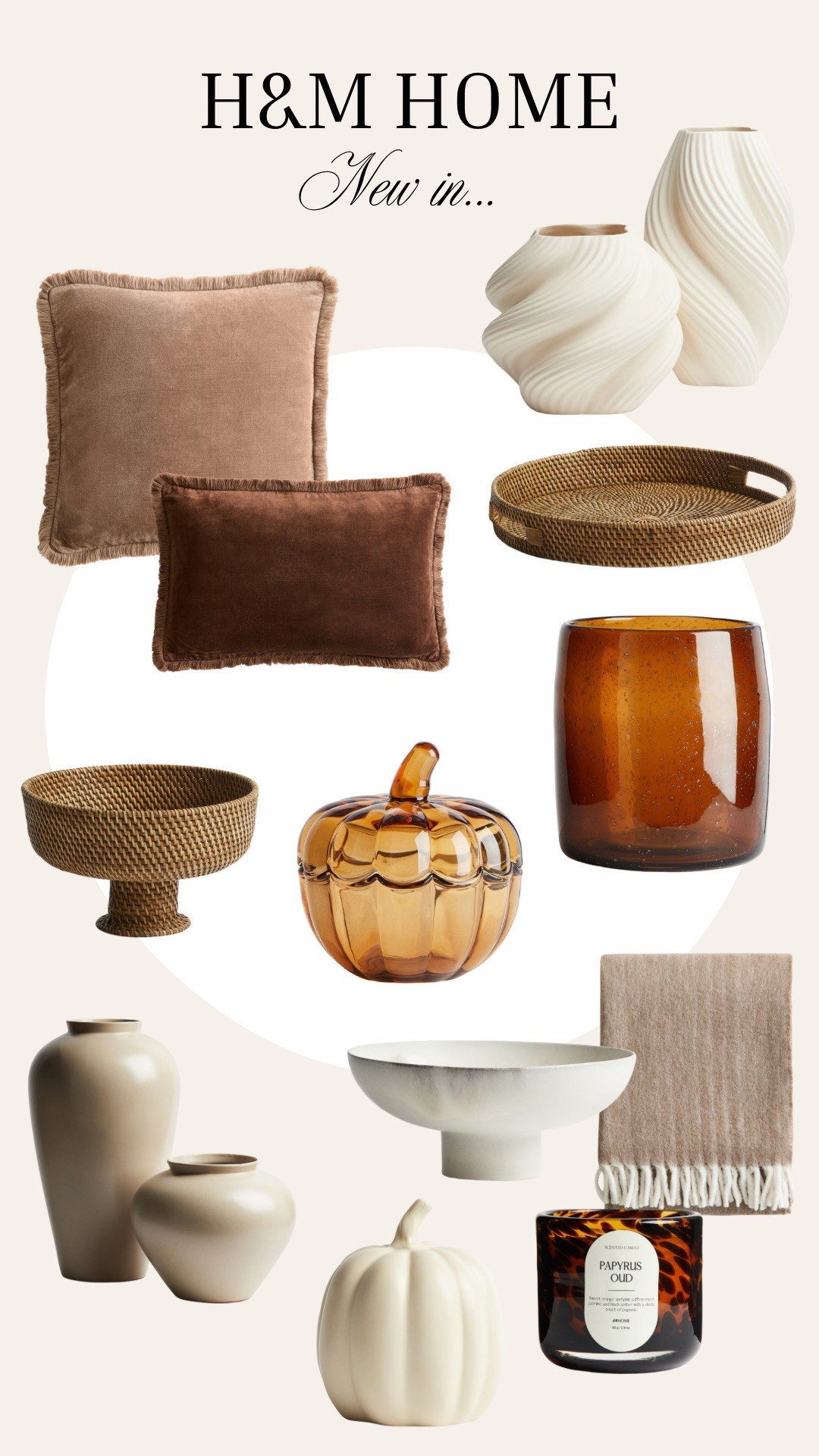 Perfect autumn / fall home decor at H&M
