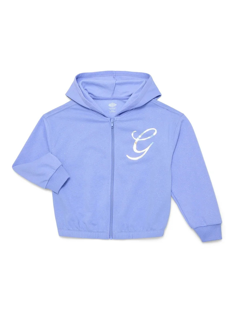 Wicked: For Good Little and Big Girls' Glinda Foil Graphic Fleece Hoodie Sweatshirt, Sizes 4-16 | Walmart (US)