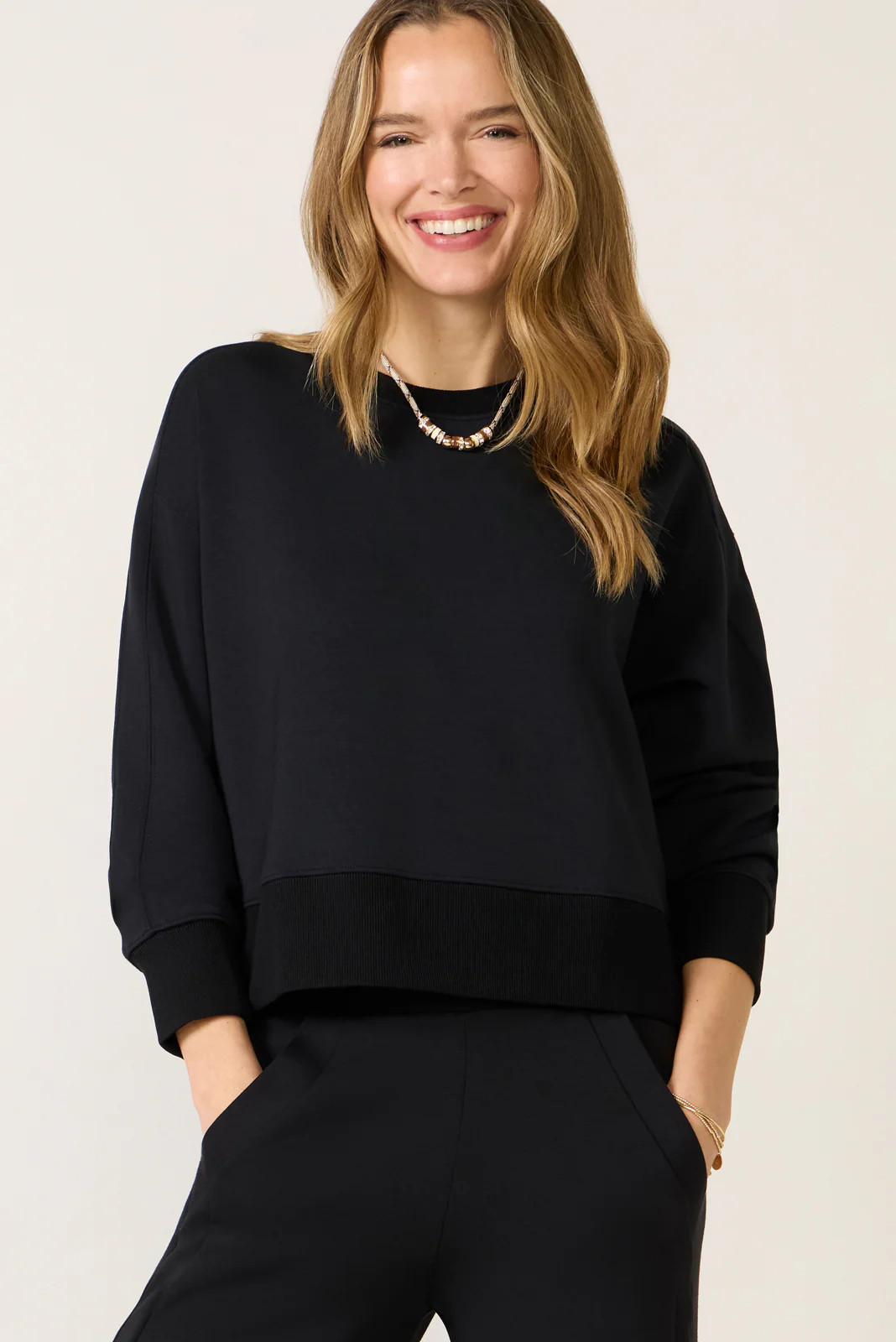 AirEssentials Luxe Crew Top | Evereve