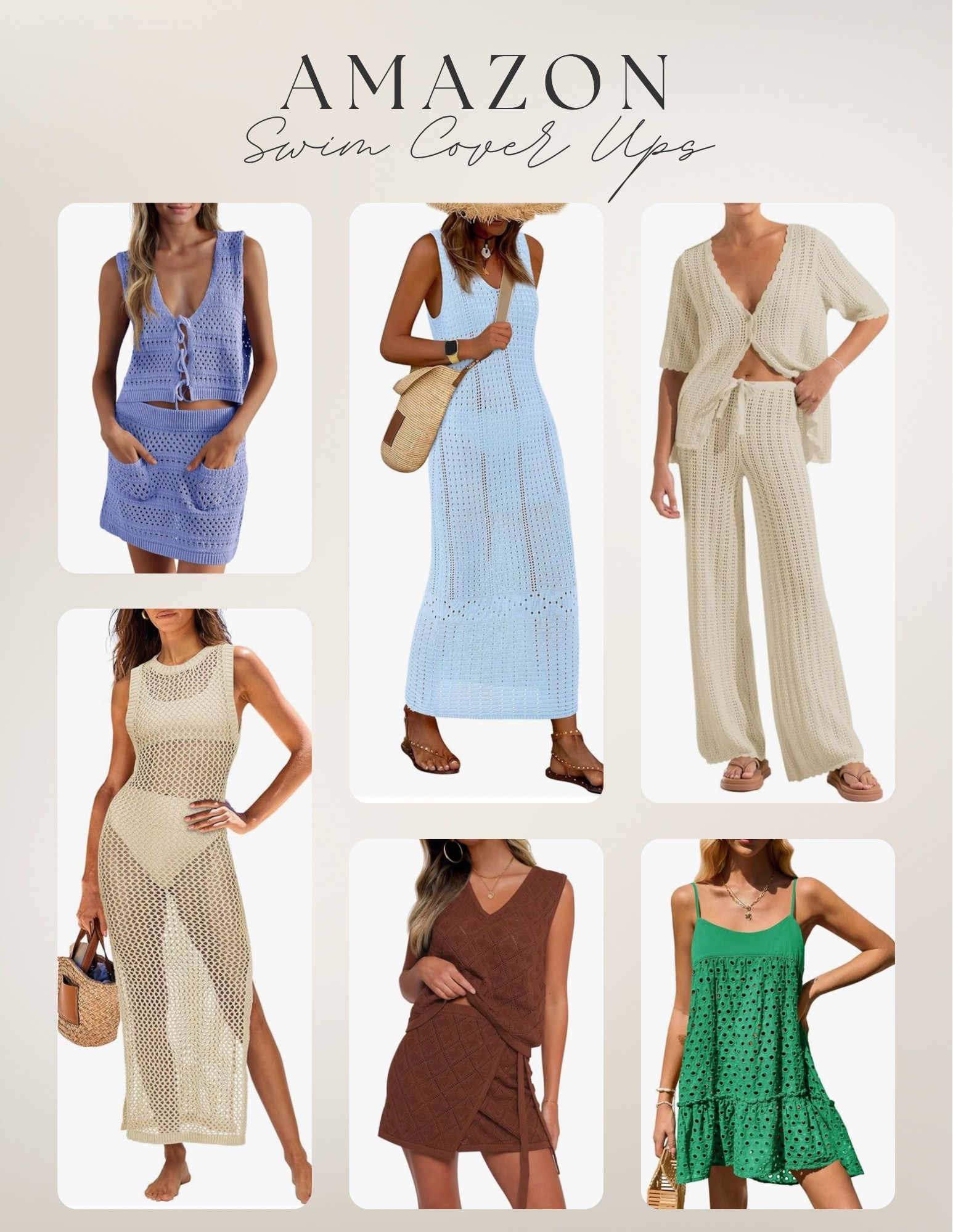 Amazon swim cover ups!

swimwear, crochet, maxi, summer, swim, beach, pool, knit, summer set, summer dress, beach dresss

#LTKSwim #LTKFindsUnder50 #LTKSummerEdit