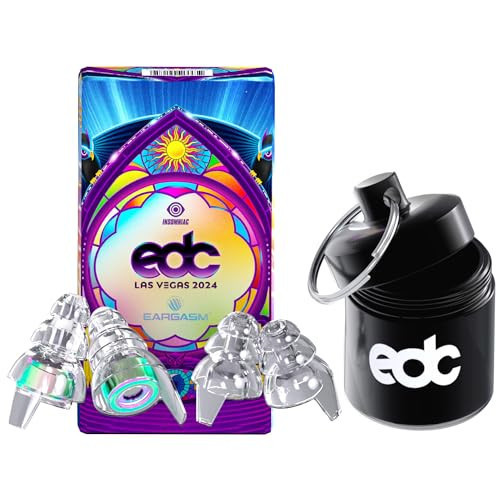 Eargasm High Fidelity Earplugs - EDC Las Vegas 2024 Edition - Reusable Noise Reduction Hearing Protection Ear-Plugs with Carrying Case for Festivals, Concerts, Raves, Live Music, Musicians, Sports | Amazon (US)
