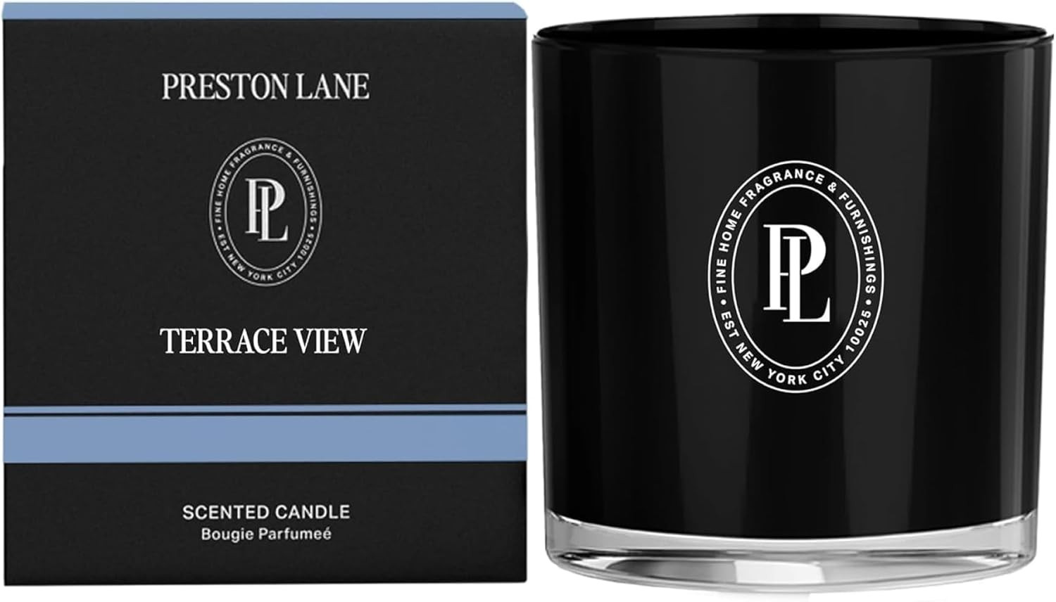 Preston Lane Luxury 3-Wick Scented Candle, Terrace View, 24 oz Hand-Poured in USA | Long Burn Tim... | Amazon (US)