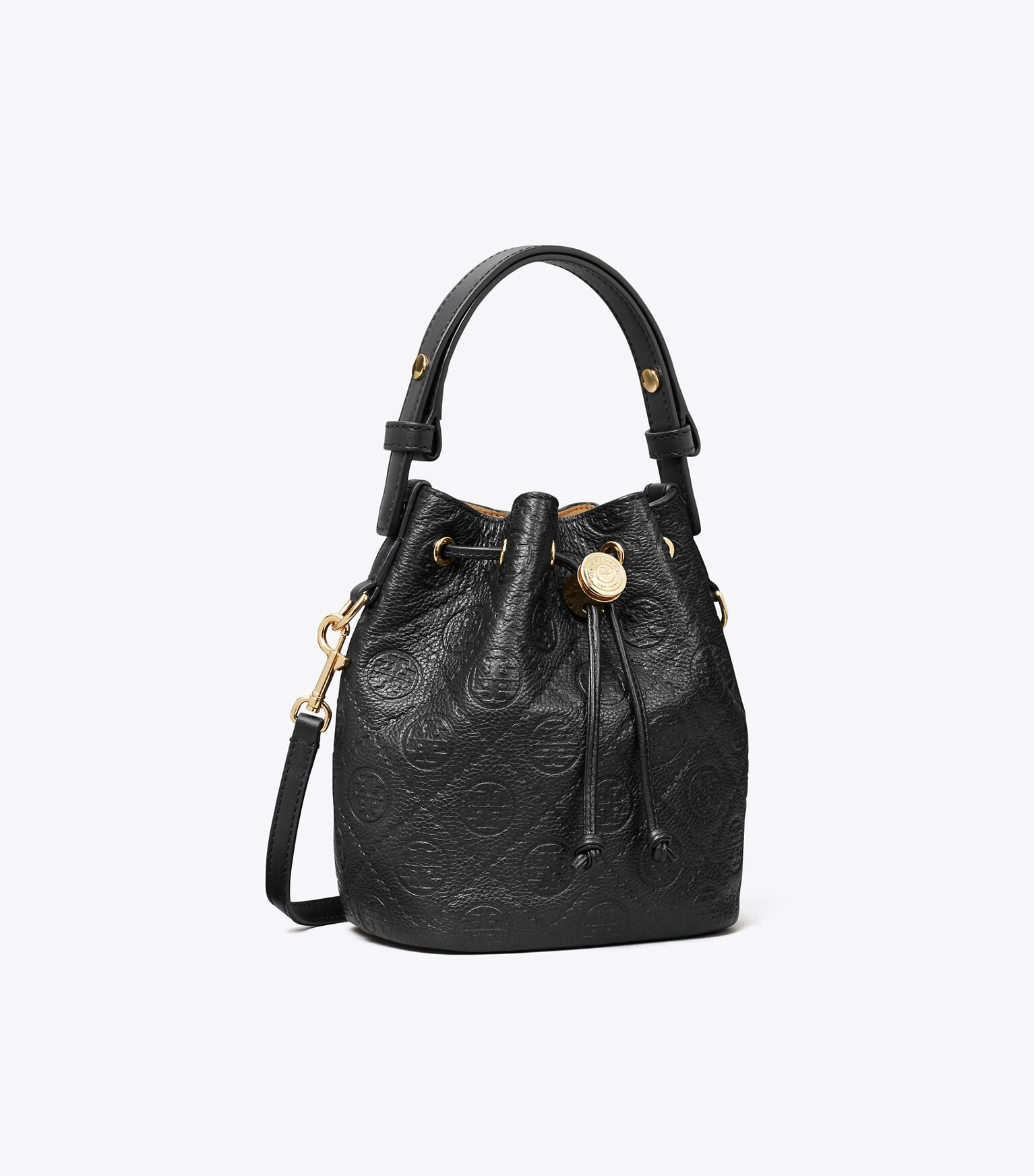 T MONOGRAM PEBBLE MINI BUCKET BAG | Tory Burch (US)