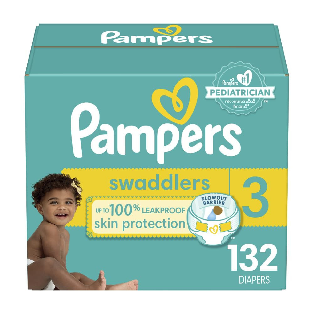 Pampers Swaddlers Active Baby Diapers, Size 3, 132 Count | Amazon (CA)