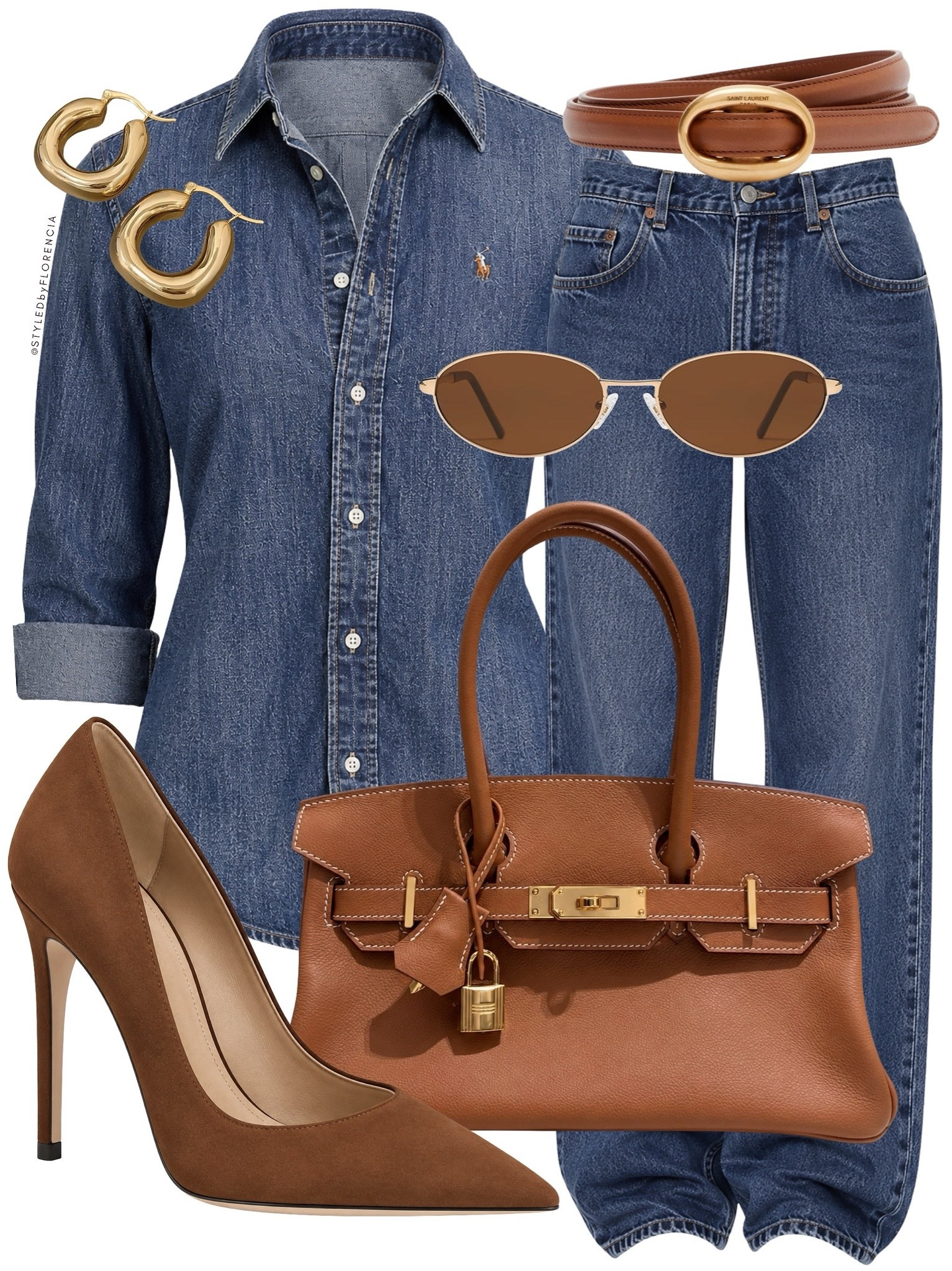 fall denim on denim moment💪🏽🤎