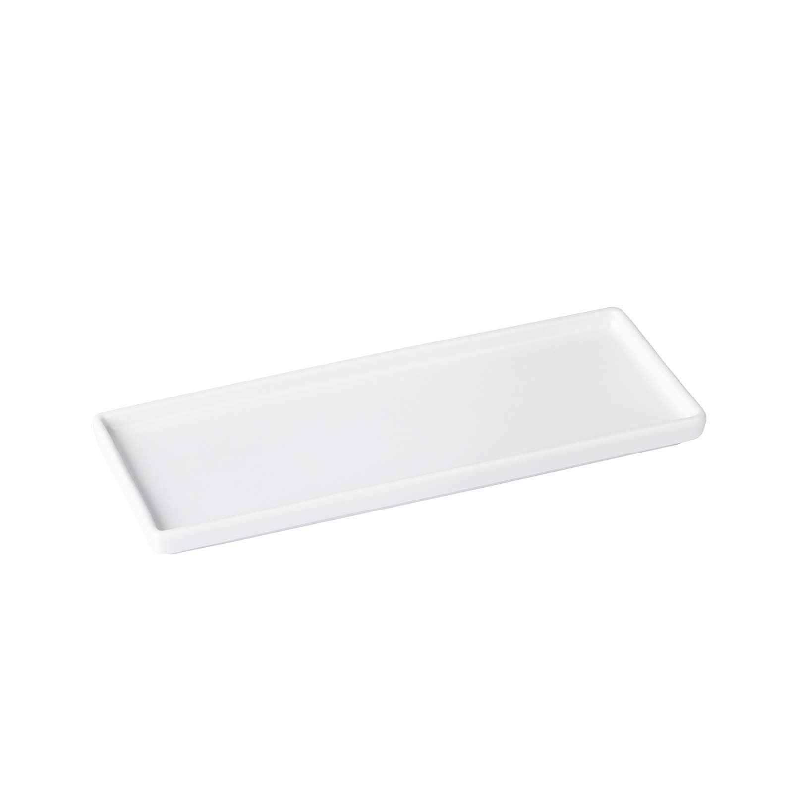 ASIGN Ceramic Vanity Tray, Toothbrush Tray, Small Tray for Bathroom Countertop,Ceramic Tray for Kitc | Amazon (US)