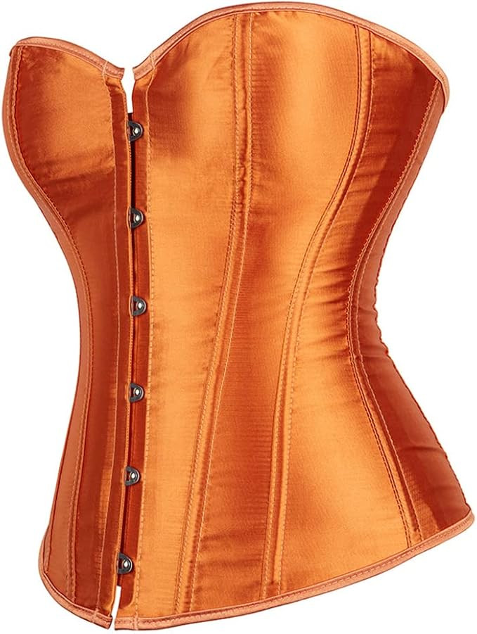 Hengzhifeng Corsets for Women Gothic Satin Classic Bustiers Top Plus Size | Amazon (CA)