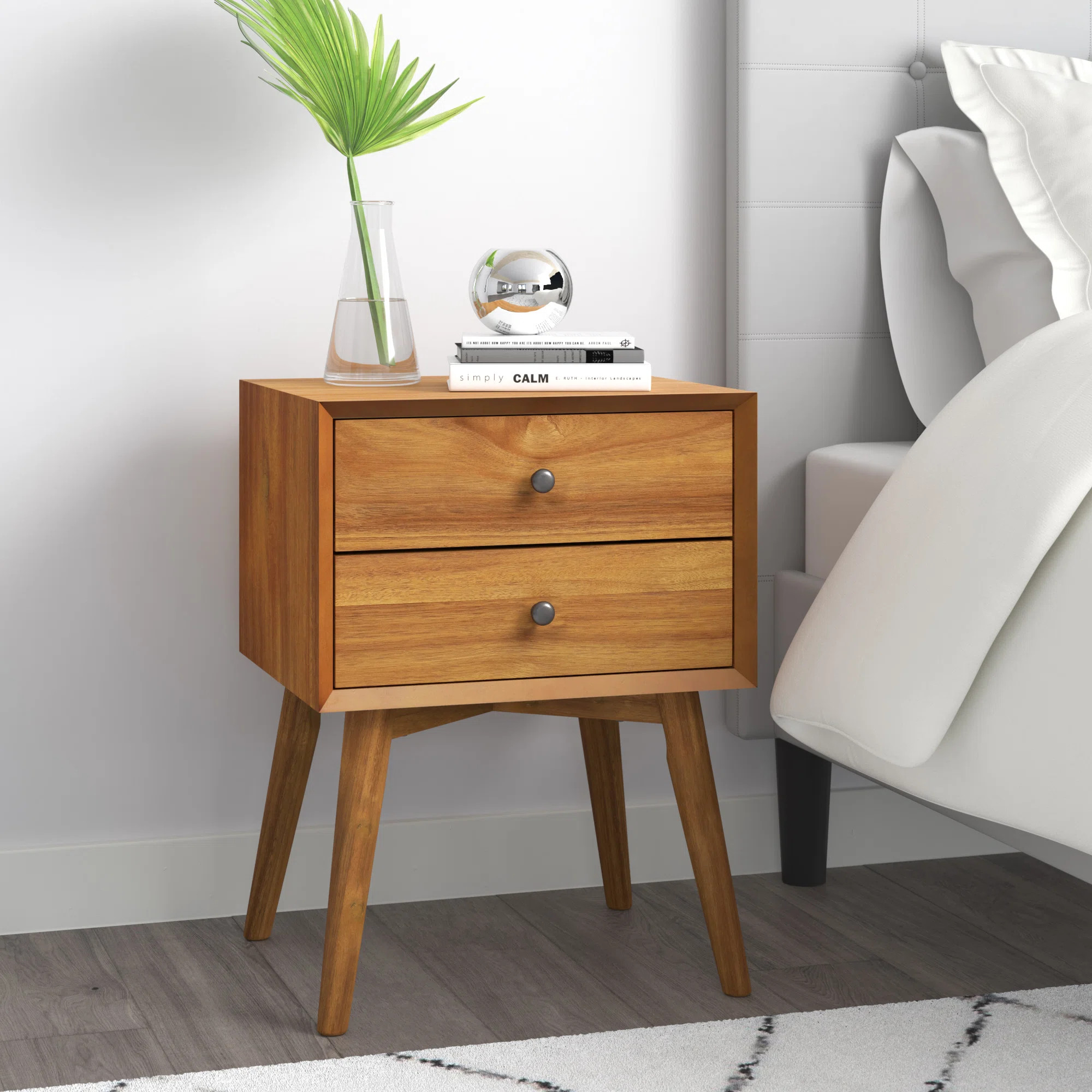George Oliver Dorsey Nightstand with Solid Wood Base & Reviews | Wayfair | Wayfair North America