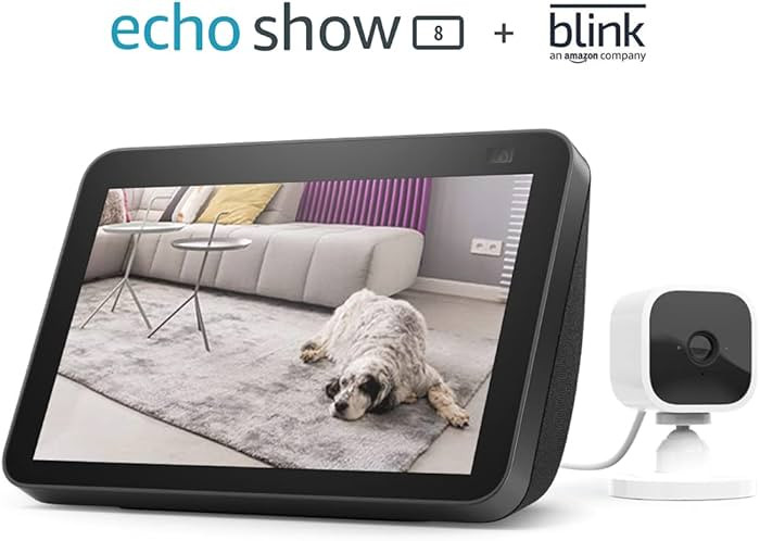 Echo Show 8 (2nd Gen, 2021 release) - Charcoal bundle with Blink Mini | Amazon (US)