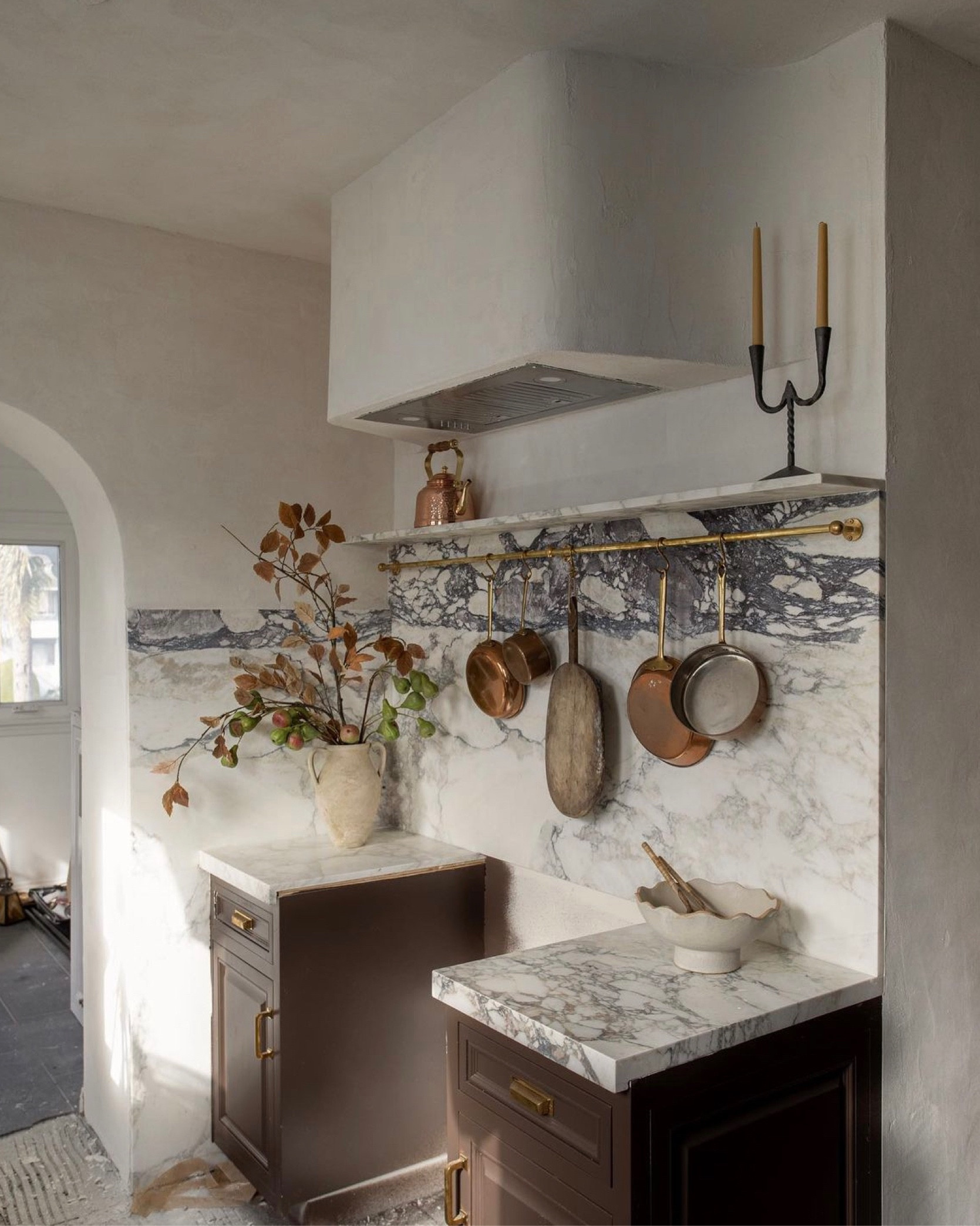 The kitchen is coming along! Added some minimal decor pieces because I wanted the marble to really stand out 😍

#LTKunder100 #LTKhome #LTKunder50