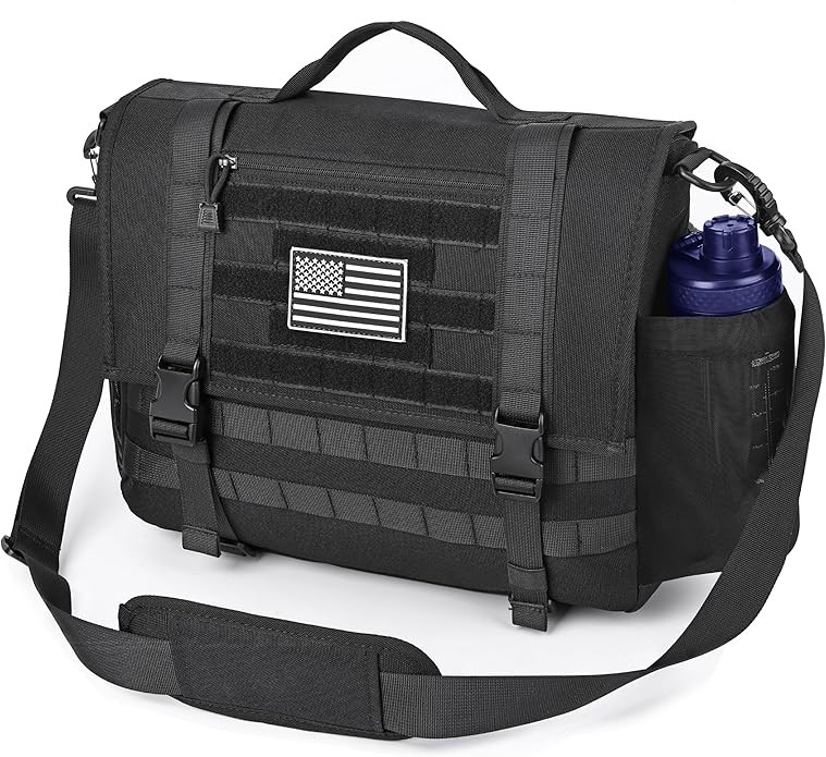 MOZETO Mens Messenger Bag, Tactical Inspired 15.6 Inch Laptop Briefcases Computer Satchel Office ... | Amazon (US)