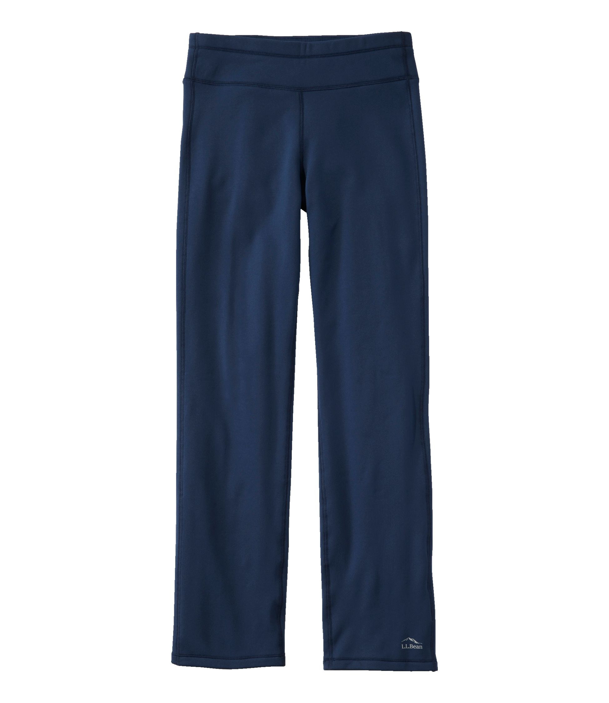 Women's PrimaLoft ThermaStretch Fleece Pants, Mid-Rise Straight-Leg | L.L. Bean