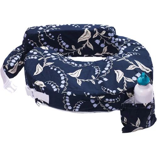 My Brest Friend Original Nursing Pillow, Navy Bluebells - Walmart.com | Walmart (US)