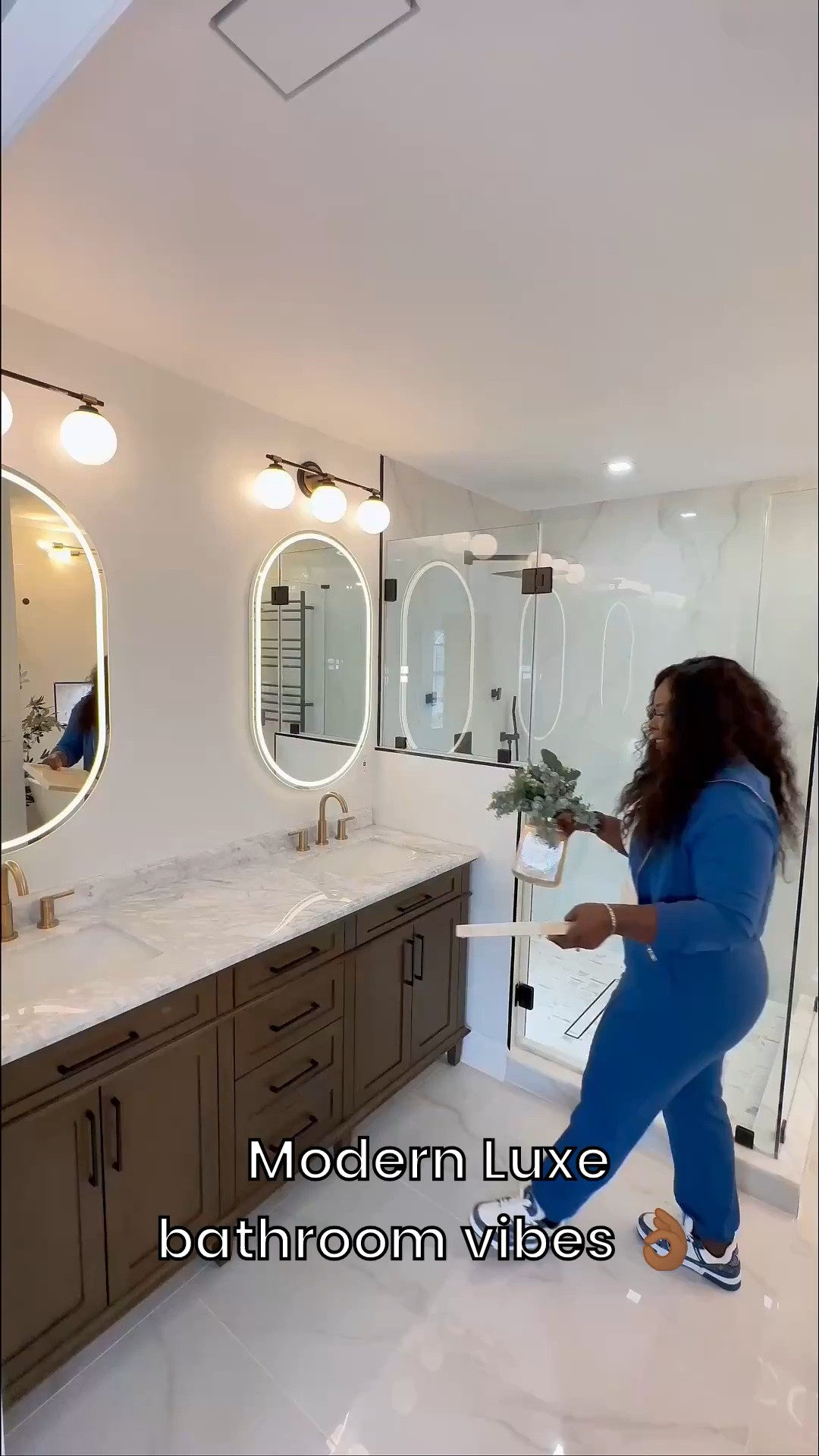 Modern luxe bathroom vibes 👌🏾

#LTKHome #LTKvlog #LTKSaleAlert